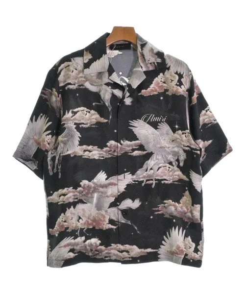 AMIRI Casual shirts-- Houndstooth Herringbone Solid