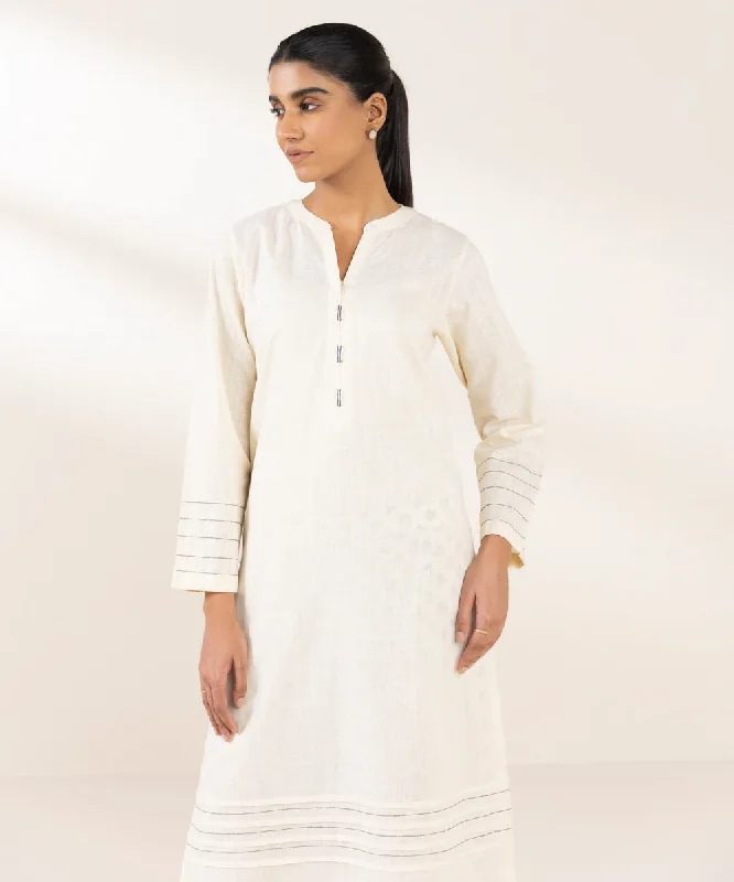 Solid Khaddar Shirt-- Fleece Nylon Spandex