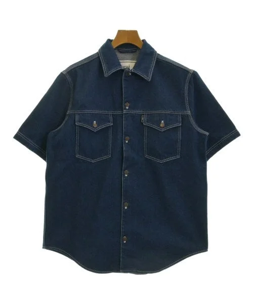 ami Casual shirts-- Hooded Caped Shawl Collar