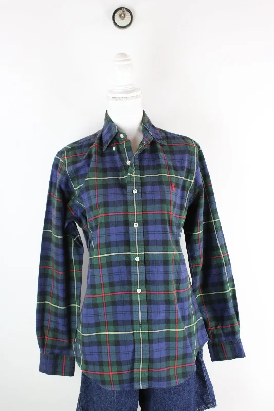 Vintage Ralph Lauren Shirt (S)-- Elasticated Padded Insulated
