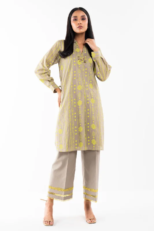 1 Pc Printed Lawn Shirt-- Fashionable Trendy Casual