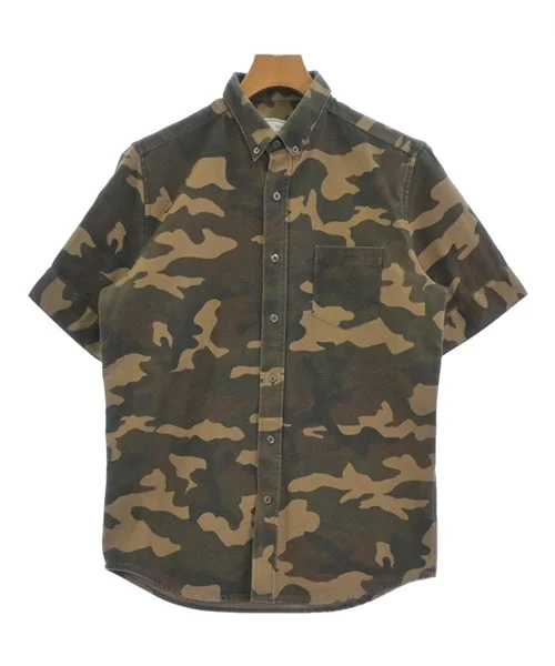ami Casual shirts-- Houndstooth Herringbone Solid