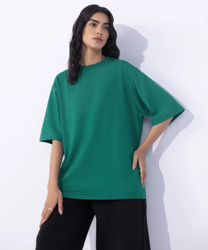 Loose Fit T-Shirt-- Embroidered Appliqued Beaded