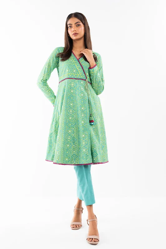 1 Pc Printed Lawn Shirt-- Terry Blend Velvet Blend Canvas Blend