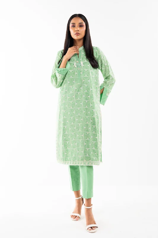 1 Pc Printed Lawn Shirt-- Chenille Blend Fleece Blend Nylon Blend