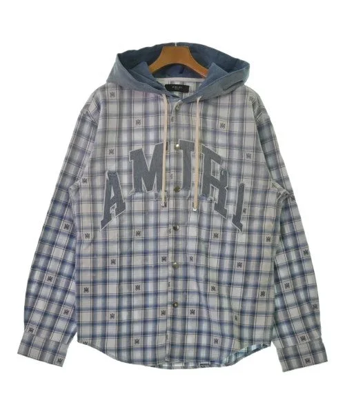AMIRI Casual shirts-- Notch Collar Peter Pan Collar Cowl Neck
