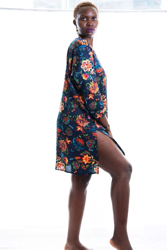 Eliana Satin Tunic Dress Tunics Trendy modern