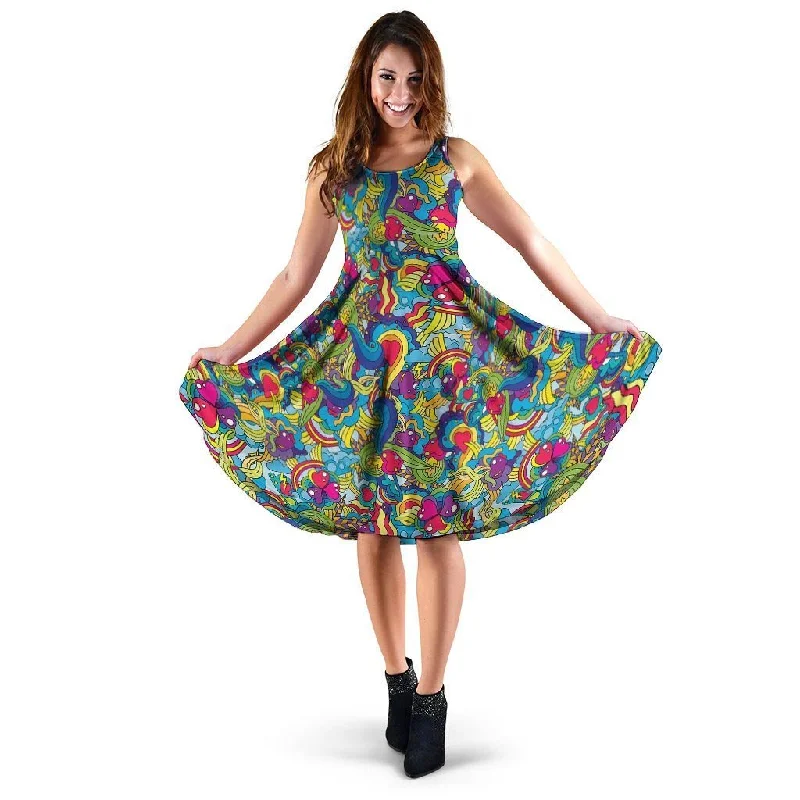 Valentine Heart Hippie Trippy Dress Tunics Essential wardrobe