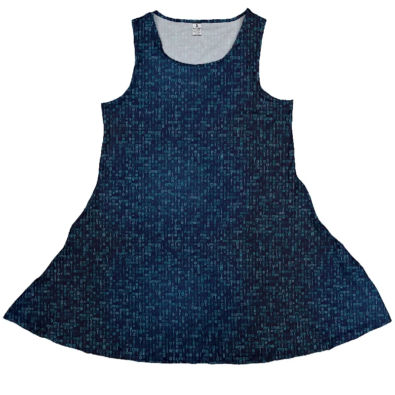 Javascript Computer Code Blue Dress Tunics Ceremony elegant