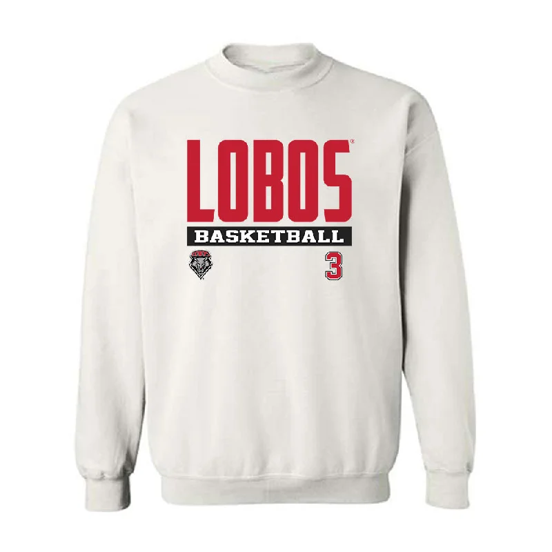 New Mexico - NCAA Women's Basketball : Destinee Hooks - Classic Fashion Shersey Crewneck Sweatshirt Hoodie with Batwing Sleeves Loose Dramatic