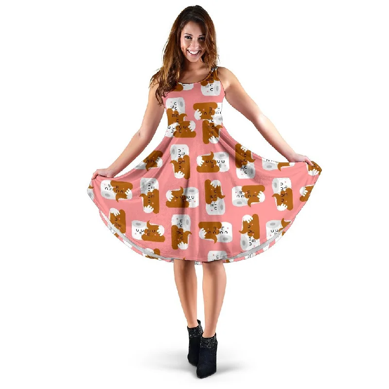 Print Pattern Emoji Poop Dress Tunics Running lightweight