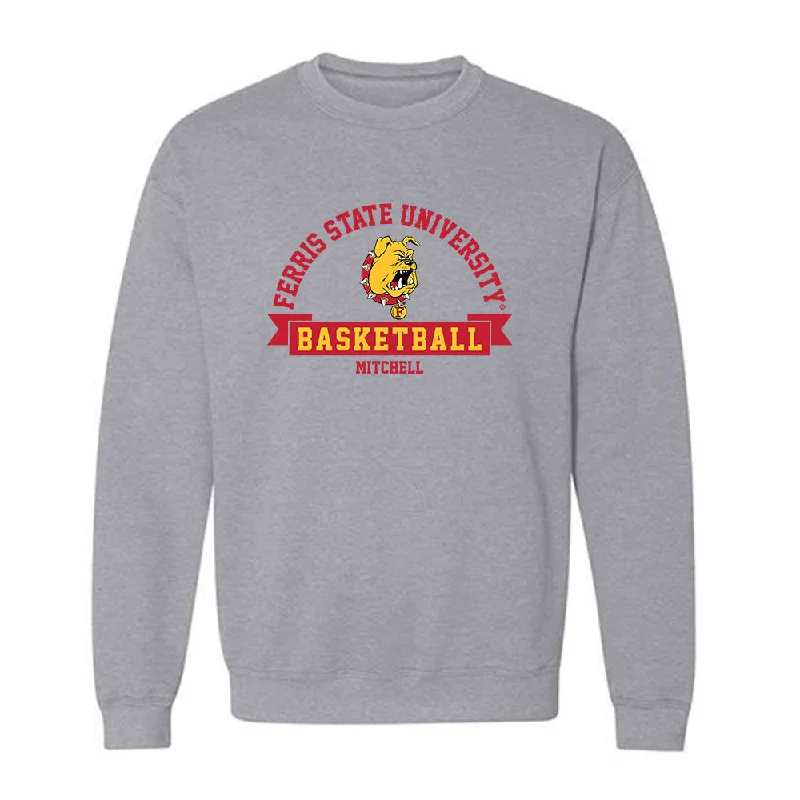 Ferris State - NCAA Women's Basketball : Mara Mitchell - Classic Fashion Shersey Crewneck Sweatshirt Hoodie with Velcro Closure Adjustable Secure Ferris State - NCAA Women's Basketball : Mara Mitchell - Classic Fashion Shersey Crewneck Sweatshirt Hoodie with Velcro Closure Adjustable Secure