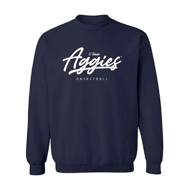 Utah State - NCAA Women's Basketball : Jamisyn Heaton - Classic Shersey Crewneck Sweatshirt Hoodie with Thumb Holes Functional Cozy Utah State - NCAA Women's Basketball : Jamisyn Heaton - Classic Shersey Crewneck Sweatshirt Hoodie with Thumb Holes Functional Cozy