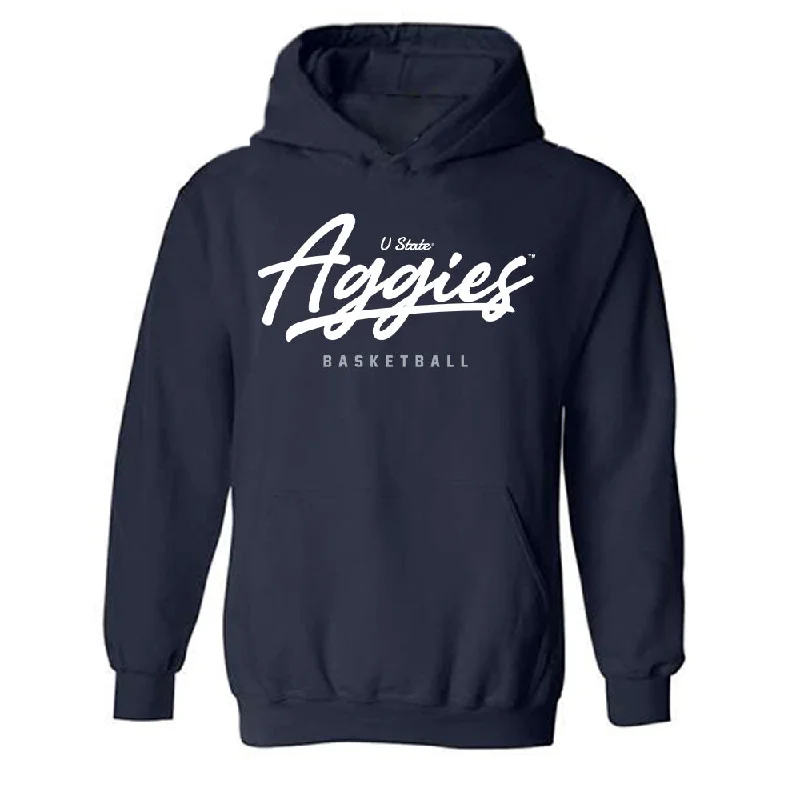 Utah State - NCAA Women's Basketball : Jamisyn Heaton - Classic Shersey Hooded Sweatshirt Hooded Sweatshirt Casual Wear Street Style Utah State - NCAA Women's Basketball : Jamisyn Heaton - Classic Shersey Hooded Sweatshirt Hooded Sweatshirt Casual Wear Street Style