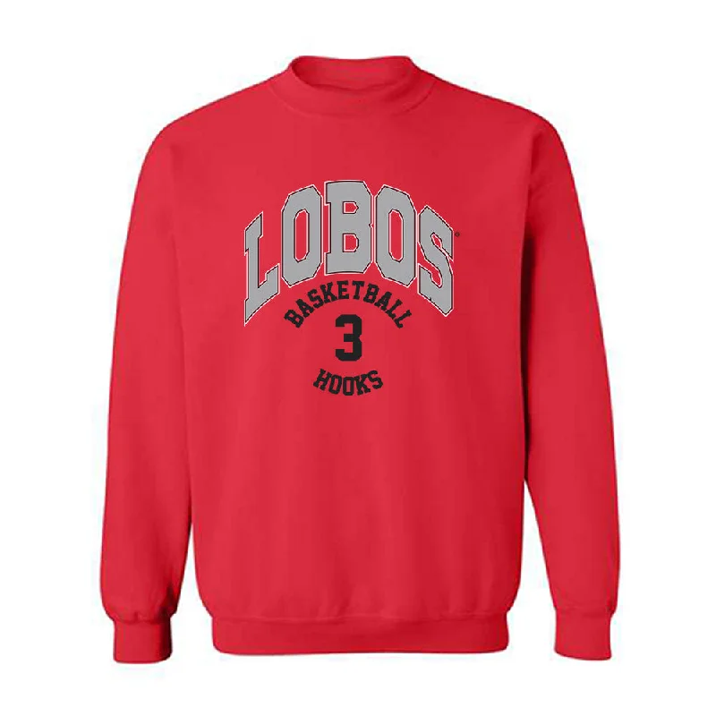 New Mexico - NCAA Women's Basketball : Destinee Hooks - Classic Fashion Shersey Crewneck Sweatshirt Hoodie with Longline Fit Extended Stylish
