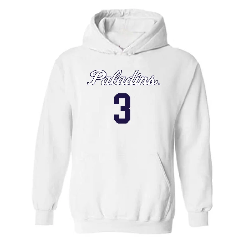 Furman - NCAA Women's Basketball : Jada Session - Replica Shersey Hooded Sweatshirt Hoodie with Slim Fit Tailored Modern Furman - NCAA Women's Basketball : Jada Session - Replica Shersey Hooded Sweatshirt Hoodie with Slim Fit Tailored Modern