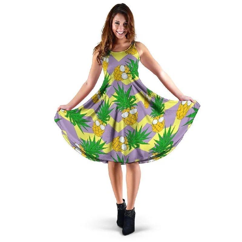 Zig Zag Pineapple Print Dress Tunics Bestseller popular