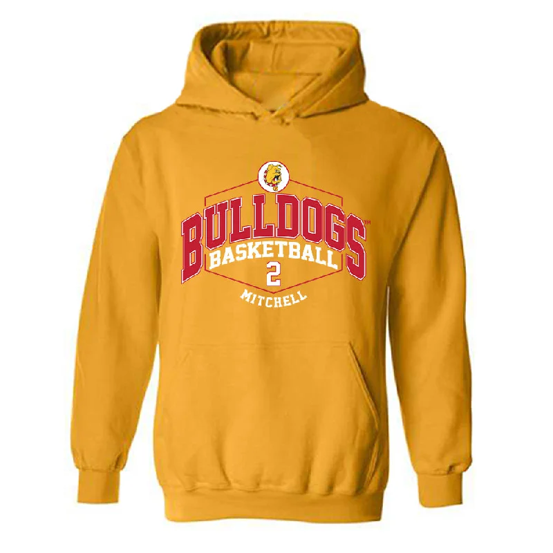 Ferris State - NCAA Women's Basketball : Mara Mitchell - Classic Fashion Shersey Hooded Sweatshirt Hoodie with Hem Contrast Bold Stylish Ferris State - NCAA Women's Basketball : Mara Mitchell - Classic Fashion Shersey Hooded Sweatshirt Hoodie with Hem Contrast Bold Stylish