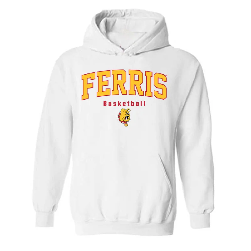 Ferris State - NCAA Women's Basketball : Mara Mitchell - Classic Shersey Hooded Sweatshirt Hoodie with Hem Fringe Bohemian Relaxed Ferris State - NCAA Women's Basketball : Mara Mitchell - Classic Shersey Hooded Sweatshirt Hoodie with Hem Fringe Bohemian Relaxed