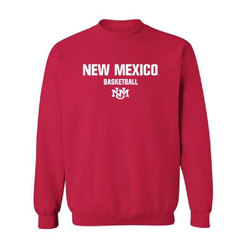 New Mexico - NCAA Women's Basketball : Hulda Joaquim - Classic Shersey Crewneck Sweatshirt Hoodie with Slit Hem Functional Movement New Mexico - NCAA Women's Basketball : Hulda Joaquim - Classic Shersey Crewneck Sweatshirt Hoodie with Slit Hem Functional Movement