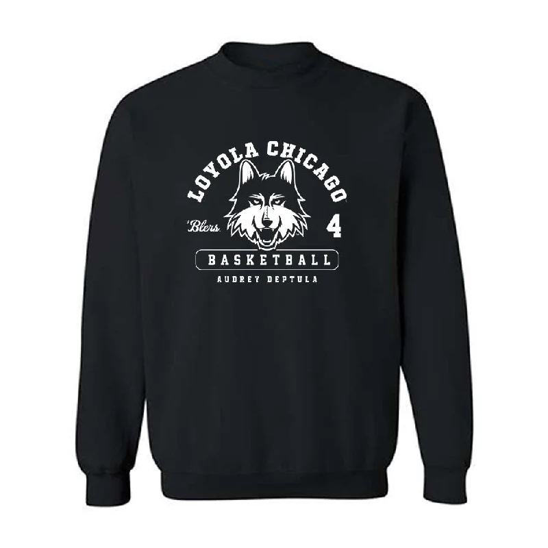 Loyola - NCAA Women's Basketball : Audrey Deptula - Classic Fashion Shersey Crewneck Sweatshirt Hoodie with Fur Luxurious Winter Loyola - NCAA Women's Basketball : Audrey Deptula - Classic Fashion Shersey Crewneck Sweatshirt Hoodie with Fur Luxurious Winter