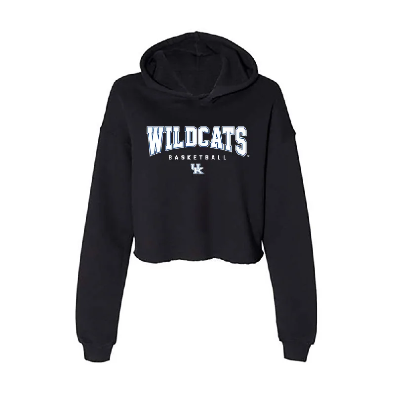 Kentucky - NCAA Women's Basketball : Saniah Tyler - Women's Crop Fleece Hoodie Hoodie with Hem Contrast Bold Stylish Kentucky - NCAA Women's Basketball : Saniah Tyler - Women's Crop Fleece Hoodie Hoodie with Hem Contrast Bold Stylish