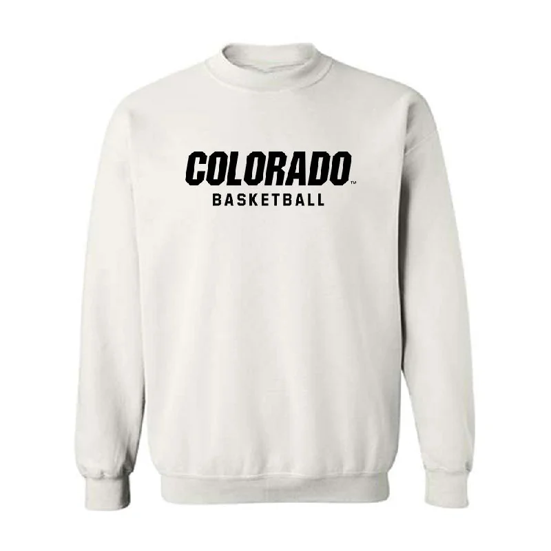 Colorado - NCAA Women's Basketball : Frida Formann - Crewneck Sweatshirt Hoodie with Hem Contrast Bold Stylish Colorado - NCAA Women's Basketball : Frida Formann - Crewneck Sweatshirt Hoodie with Hem Contrast Bold Stylish