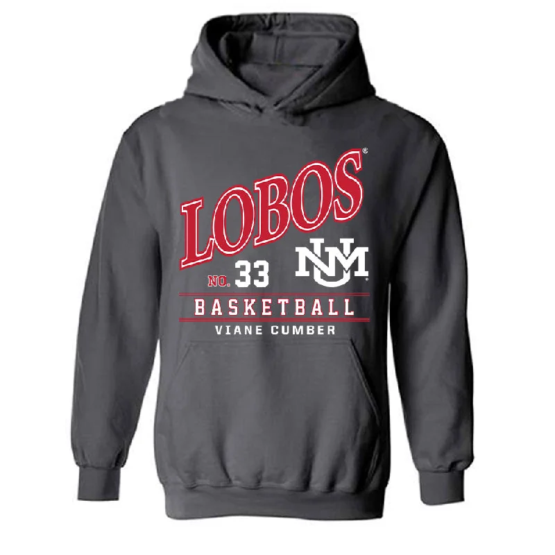 New Mexico - NCAA Women's Basketball : Viane Cumber - Hooded Sweatshirt Hoodie with Crew Neck Simple Timeless New Mexico - NCAA Women's Basketball : Viane Cumber - Hooded Sweatshirt Hoodie with Crew Neck Simple Timeless