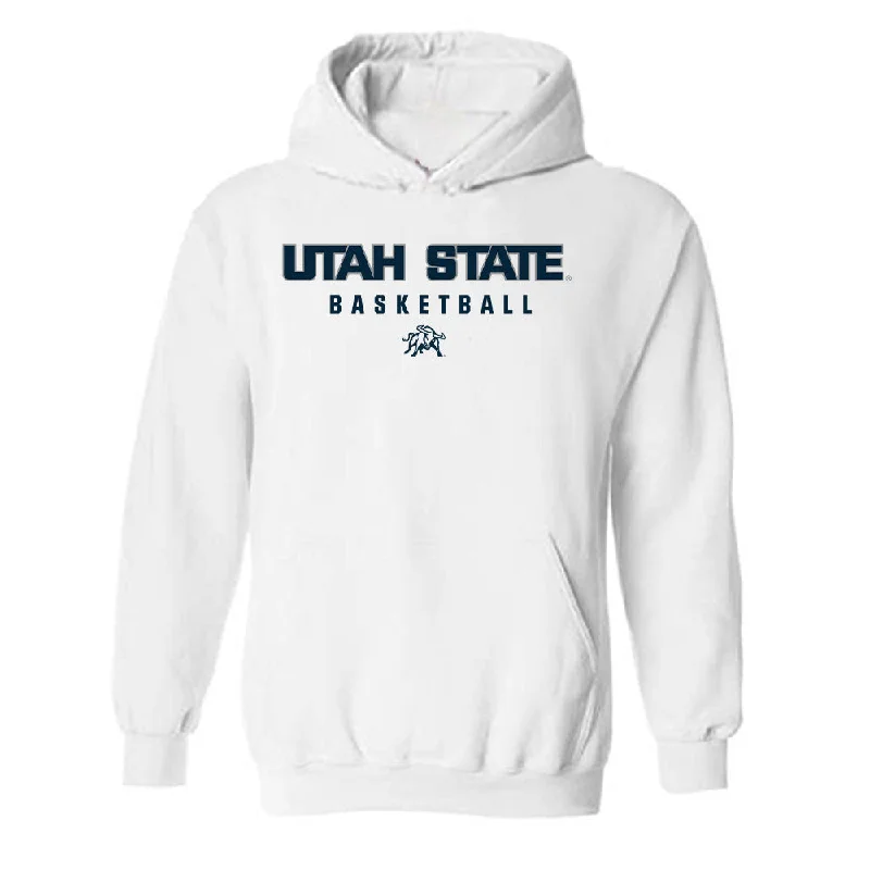 Utah State - NCAA Women's Basketball : Jamisyn Heaton - Classic Shersey Hooded Sweatshirt Hoodie with Print Artistic Unique Utah State - NCAA Women's Basketball : Jamisyn Heaton - Classic Shersey Hooded Sweatshirt Hoodie with Print Artistic Unique