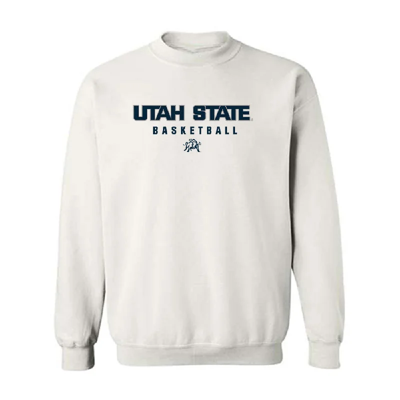 Utah State - NCAA Women's Basketball : Jamisyn Heaton - Classic Shersey Crewneck Sweatshirt Hoodie with Button Classic Timeless Utah State - NCAA Women's Basketball : Jamisyn Heaton - Classic Shersey Crewneck Sweatshirt Hoodie with Button Classic Timeless