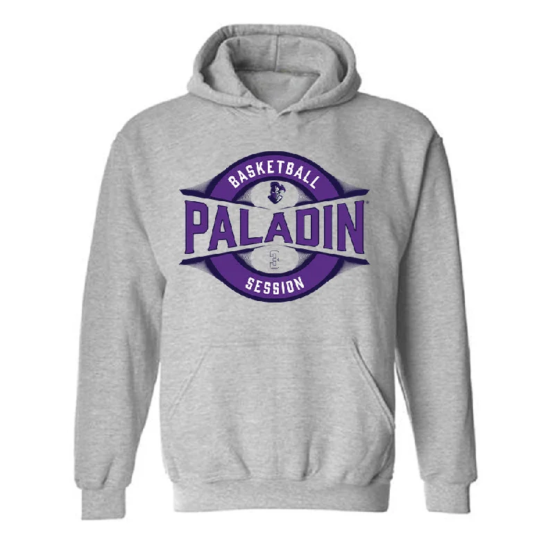 Furman - NCAA Women's Basketball : Jada Session - Classic Fashion Shersey Hooded Sweatshirt Hoodie with Monochrome Minimalist Simple Furman - NCAA Women's Basketball : Jada Session - Classic Fashion Shersey Hooded Sweatshirt Hoodie with Monochrome Minimalist Simple