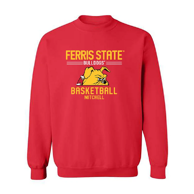 Ferris State - NCAA Women's Basketball : Mara Mitchell - Classic Fashion Shersey Crewneck Sweatshirt Hoodie with Elastic Waist Stretchable Comfortable Ferris State - NCAA Women's Basketball : Mara Mitchell - Classic Fashion Shersey Crewneck Sweatshirt Hoodie with Elastic Waist Stretchable Comfortable