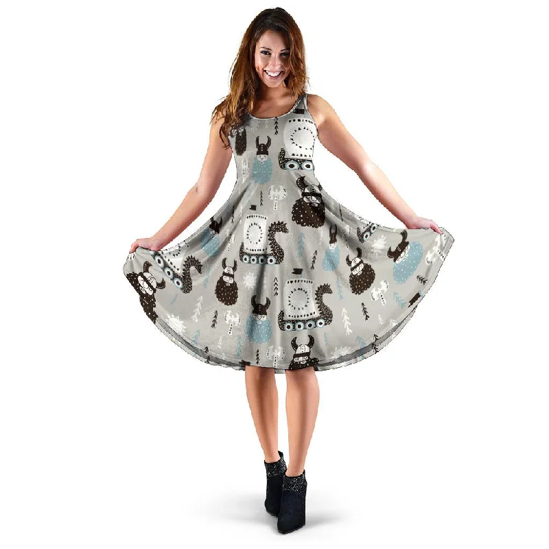 Viking Drakkar Valhalla Dress Tunics Vintage classic