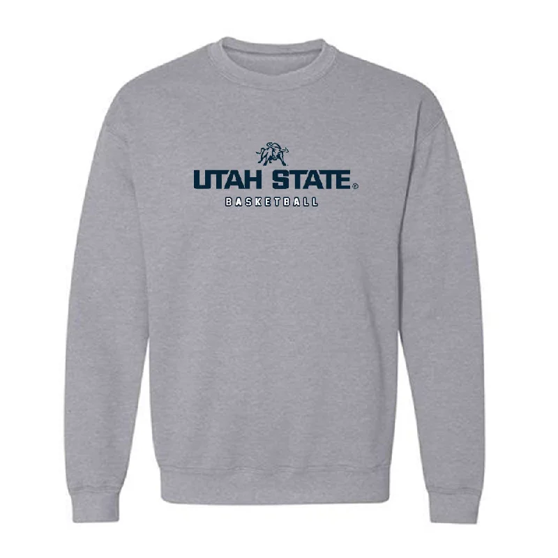 Utah State - NCAA Women's Basketball : Jamisyn Heaton - Crewneck Sweatshirt Cotton Hoodie Fleece Lining Warmth Utah State - NCAA Women's Basketball : Jamisyn Heaton - Crewneck Sweatshirt Cotton Hoodie Fleece Lining Warmth