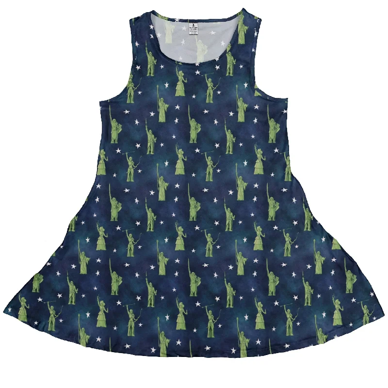 Lady Liberty Dnd Class Dress Tunics Leisure comfortable