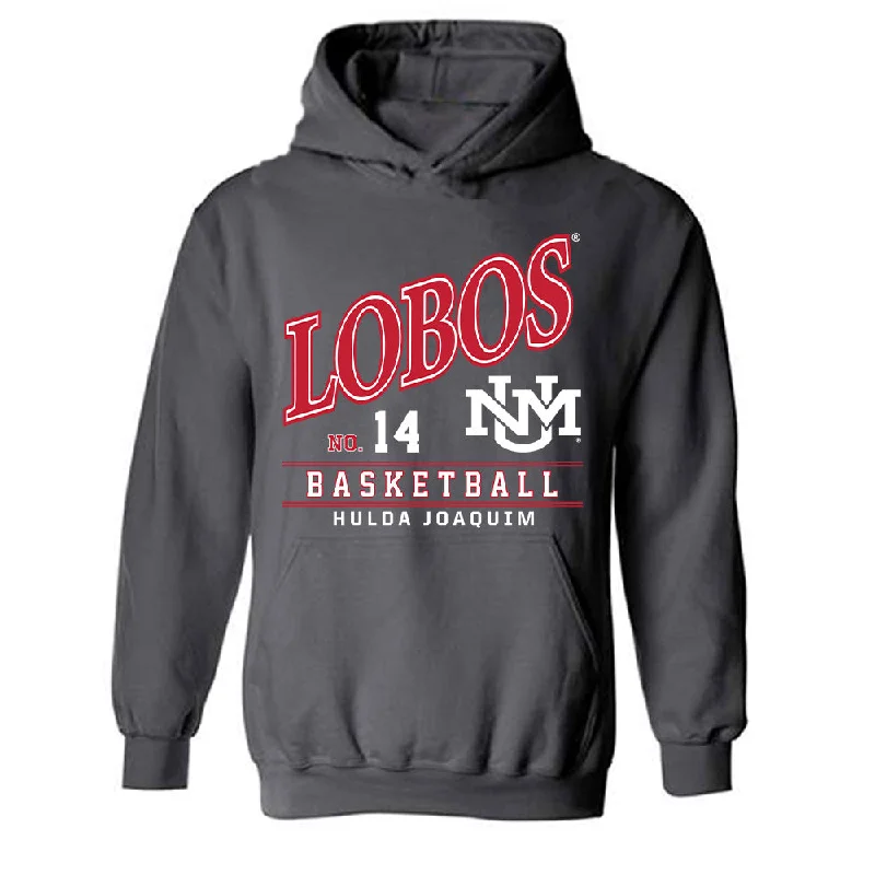 New Mexico - NCAA Women's Basketball : Hulda Joaquim - Hooded Sweatshirt Hoodie with Crew Neck Simple Timeless New Mexico - NCAA Women's Basketball : Hulda Joaquim - Hooded Sweatshirt Hoodie with Crew Neck Simple Timeless