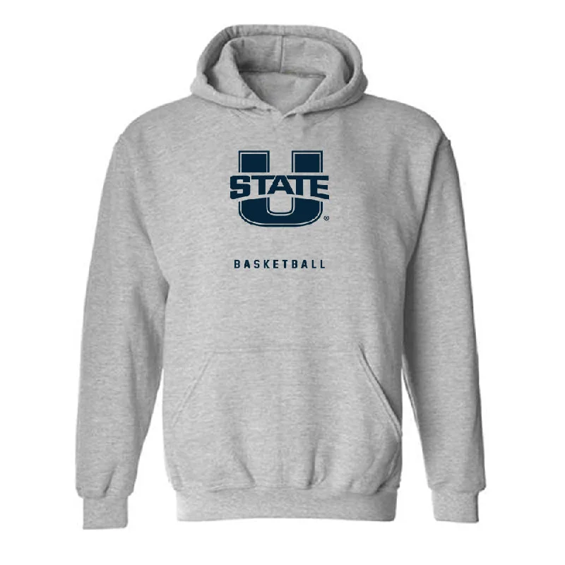 Utah State - NCAA Women's Basketball : Jamisyn Heaton - Hooded Sweatshirt Hoodie Crop Top Short Trendy Utah State - NCAA Women's Basketball : Jamisyn Heaton - Hooded Sweatshirt Hoodie Crop Top Short Trendy