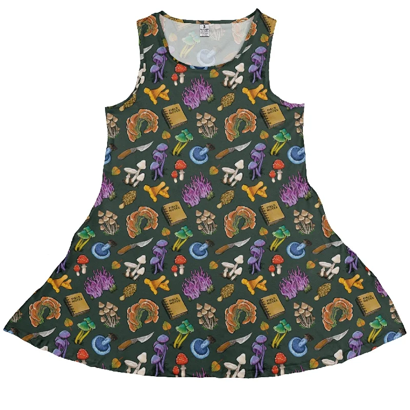 Anime Mushrooms Dress Tunics Practical easy-care