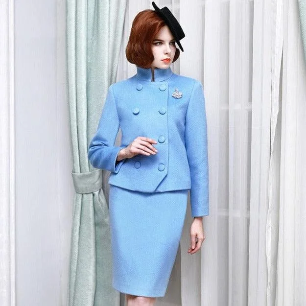High End 95% Australian Wool Tweed Celebrity Fashion Professional Dress Tunics Bridal satin