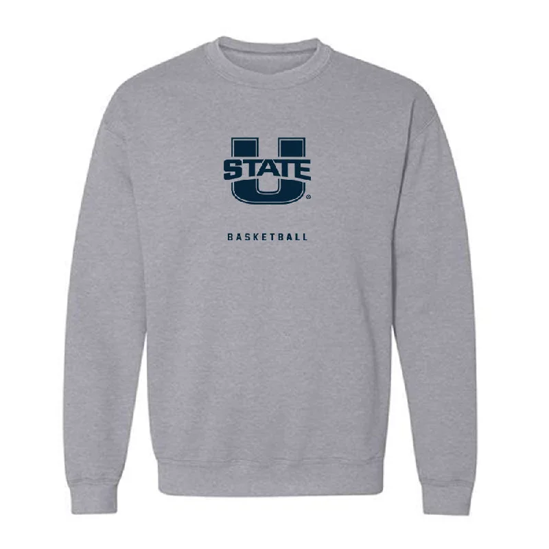 Utah State - NCAA Women's Basketball : Jamisyn Heaton - Crewneck Sweatshirt Hoodie with Ribbed Cuffs Snug Fit Comfort Utah State - NCAA Women's Basketball : Jamisyn Heaton - Crewneck Sweatshirt Hoodie with Ribbed Cuffs Snug Fit Comfort