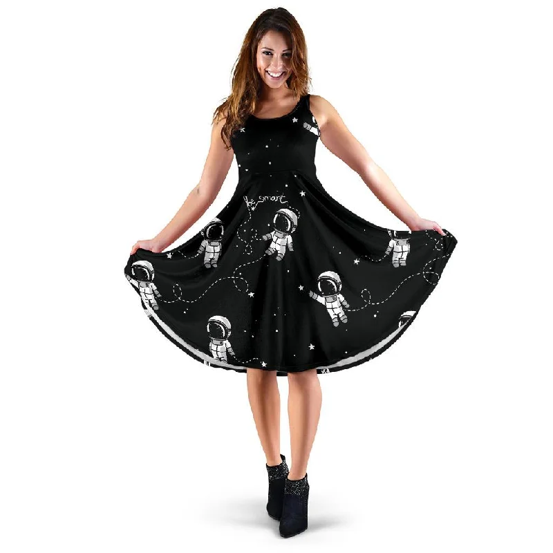 Astronaut Pattern Print Dress Tunics Occasion special