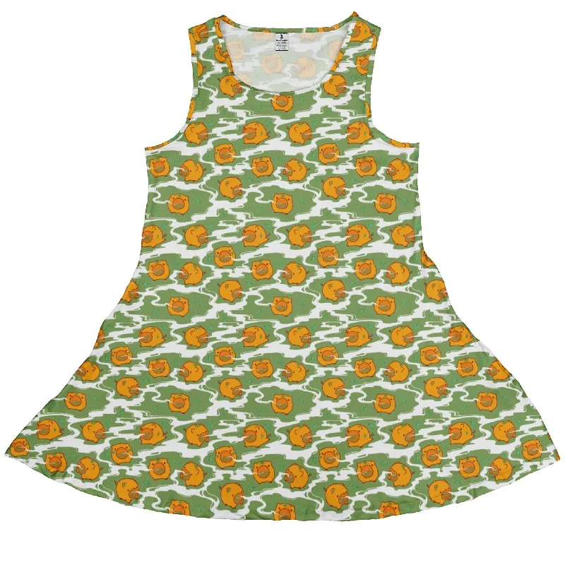 Kawaii Piglets Incense Green Dress Tunics Wedding white