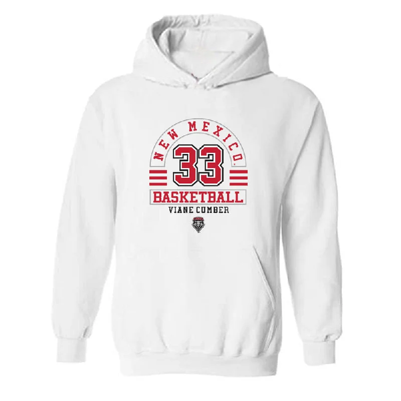 New Mexico - NCAA Women's Basketball : Viane Cumber - Classic Fashion Shersey Hooded Sweatshirt Hoodie with Oversized Fit Loose Comfortable New Mexico - NCAA Women's Basketball : Viane Cumber - Classic Fashion Shersey Hooded Sweatshirt Hoodie with Oversized Fit Loose Comfortable
