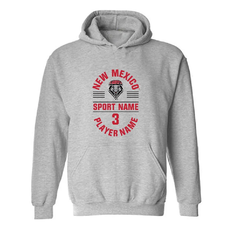 New Mexico - NCAA Women's Basketball : Destinee Hooks - Classic Fashion Shersey Hooded Sweatshirt Hoodie with Cropped Fit Short Trendy