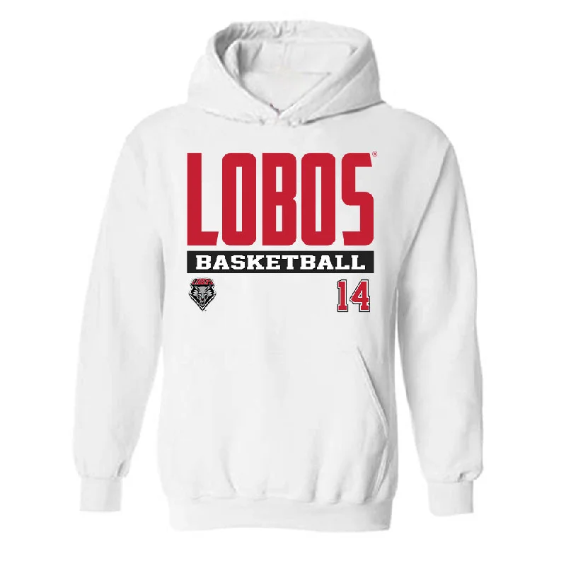 New Mexico - NCAA Women's Basketball : Hulda Joaquim - Classic Fashion Shersey Hooded Sweatshirt Hoodie with Side Slits Relaxed Casual New Mexico - NCAA Women's Basketball : Hulda Joaquim - Classic Fashion Shersey Hooded Sweatshirt Hoodie with Side Slits Relaxed Casual