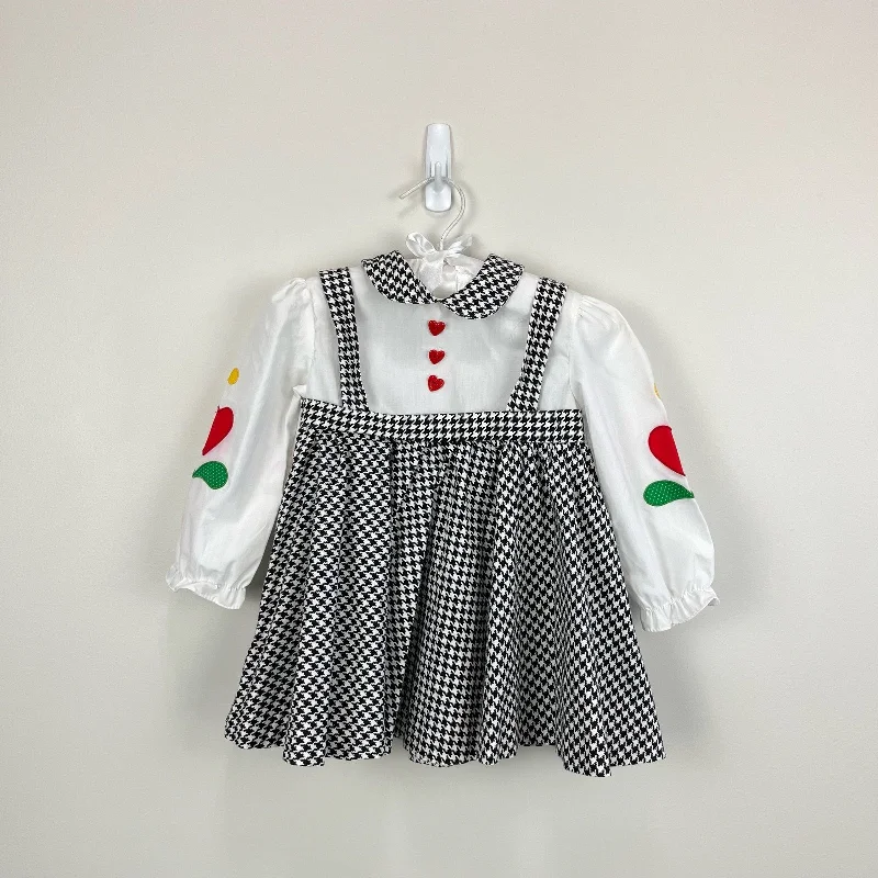 Vintage Houndstooth Jumper Dress 2T Tunics Top rated
