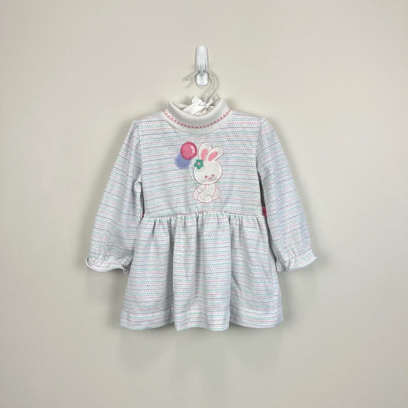 Vintage Healthtex Long Sleeve Bunny Dress 3T USA Tunics Wedding white