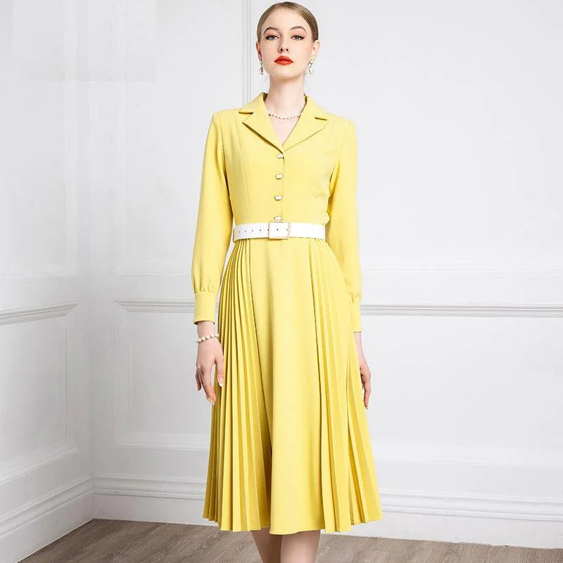 High End French Retro Hepburn Women's Temperament Dress Tunics Evening elegant