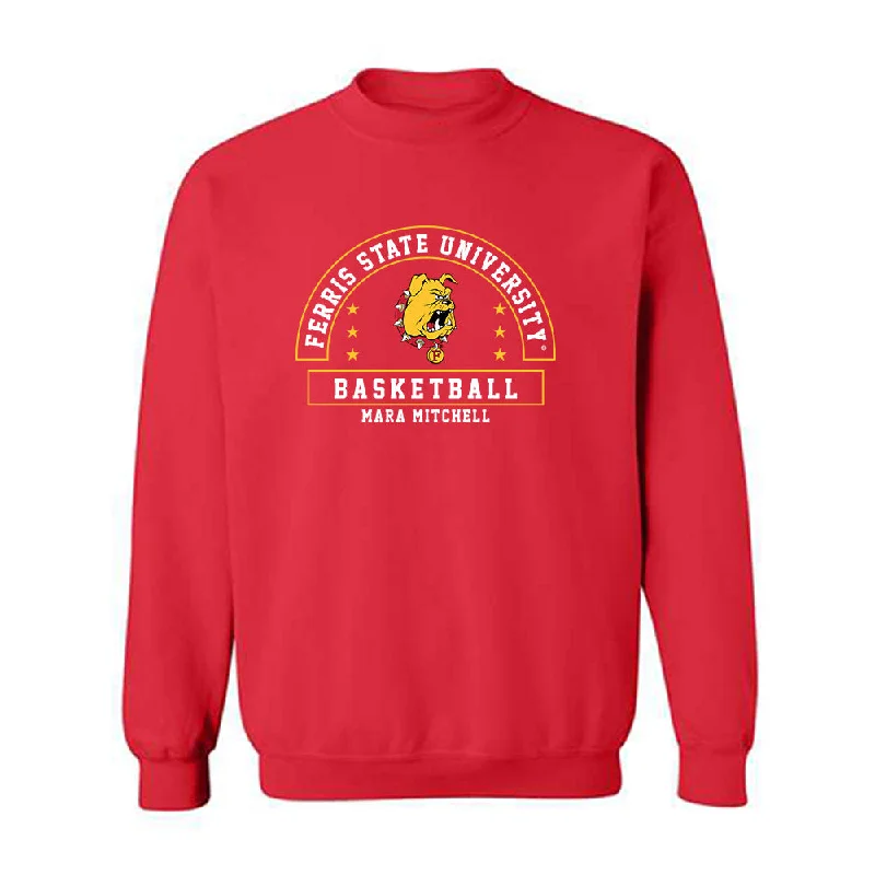 Ferris State - NCAA Women's Basketball : Mara Mitchell - Classic Fashion Shersey Crewneck Sweatshirt Hoodie with Hem Elastic Stretchable Comfortable Ferris State - NCAA Women's Basketball : Mara Mitchell - Classic Fashion Shersey Crewneck Sweatshirt Hoodie with Hem Elastic Stretchable Comfortable