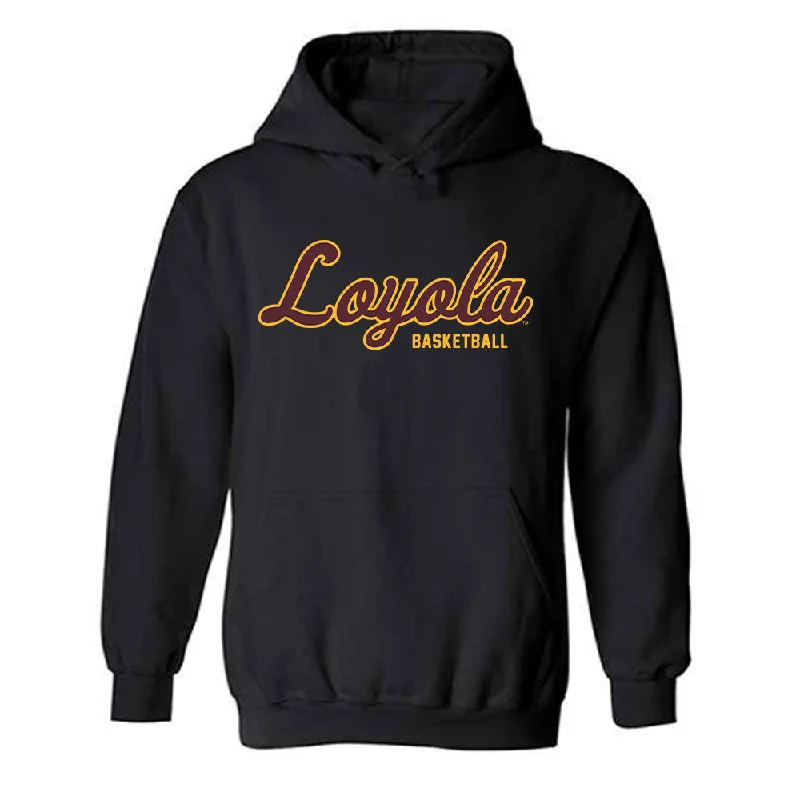 Loyola - NCAA Women's Basketball : Audrey Deptula - Classic Shersey Hooded Sweatshirt Hoodie with Embroidery Detailed Premium Loyola - NCAA Women's Basketball : Audrey Deptula - Classic Shersey Hooded Sweatshirt Hoodie with Embroidery Detailed Premium